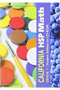 Harcourt School Publishers Math California: Student Edition on CDROM Grade 1 2009
