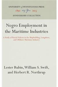 Negro Employment in the Maritime Industries