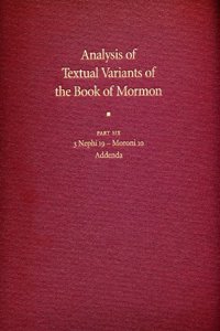 Analysis of Textual Variants of the Book of Mormon