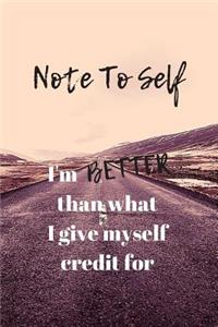 Note To Self