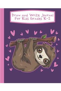 Draw And Write Journal For Kids Grades K-2