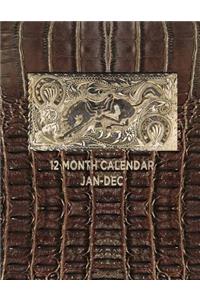 12 Month Calendar Jan - Dec