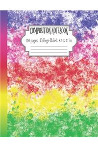 Composition Notebook College Ruled 8.5 x 11 in 110 Pages