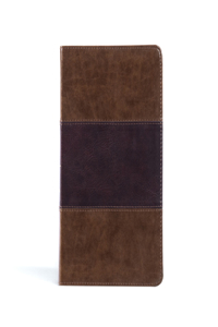 KJV Thinline Reference Bible, Saddle Brown Leathertouch