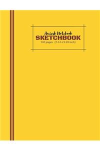 Amiesk Notebook - Sketch Book - 140 pages (7.44 x 9.69 inch)