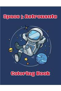 Space & Astronauts Coloring Book