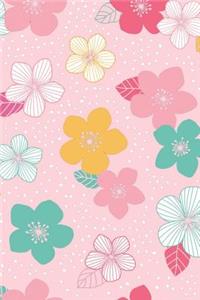 Chic Colorful Floral Design Notebook