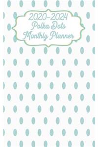 2020-2024 Polka Dots Monthly Planner
