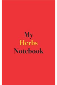 My Herbs Notebook