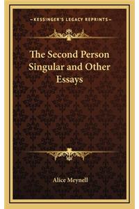 The Second Person Singular and Other Essays