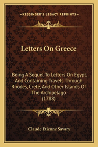 Letters On Greece