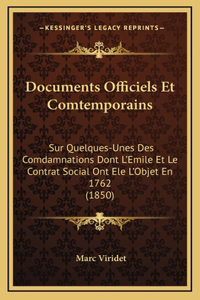 Documents Officiels Et Comtemporains