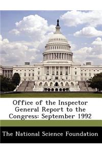 Office of the Inspector General Report to the Congress