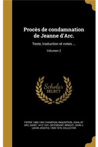 Procès de condamnation de Jeanne d'Arc.