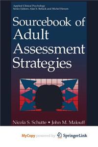 Sourcebook of Adult Assessment Strategies