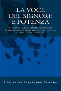 La voce del Signore è potenza - Libro dell'assemblea