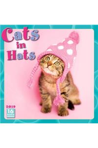 2019 Cats in Hats 16-Month Wall Calendar: By Sellers Publishing