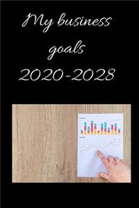 My business goals 2020-2028 Notebook, Composition Notebook Journal to make notes, Business Notebook for Women and men