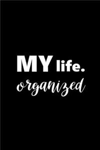 2020 Daily Planner Motivational Saying My Life Organized 388 Pages