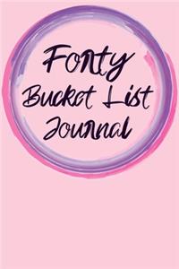 Forty Bucket List Journal
