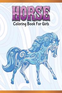 Horse Coloring Book For Girls