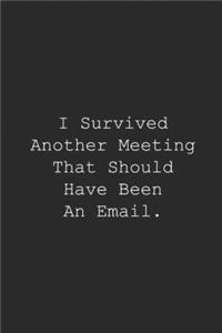 I Survived Another Meeting That Should Have Been An Email.