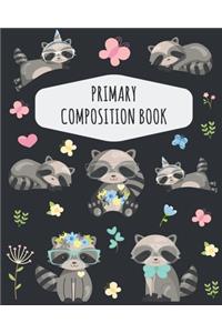 Raccoon Primary Composition Book