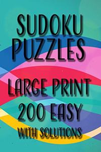 Sudoku Puzzles Large Print 200 Easy With Solutions