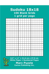 Sudoku 18x18 - 106 Blank Grids