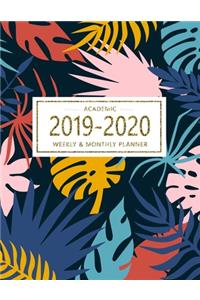 Academic 2019-2020 Weekly & Monthly Planner