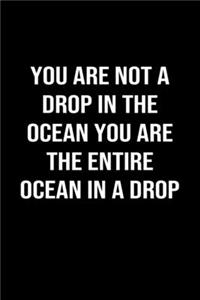 You Are Not A Drop In The Ocean You Are The Entire Ocean In A Drop