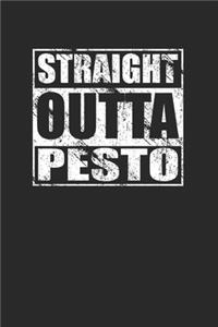 Straight Outta Pesto 120 Page Notebook Lined Journal for Italian Food Lovers