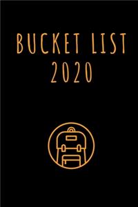 Bucket List 2020 Notizbuch