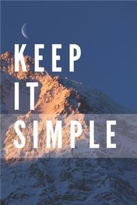 Keep It Simple Notebook
