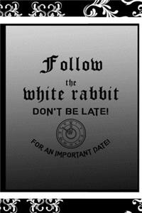 Follow The White Rabbit Don't Be Late! For An Important Date!