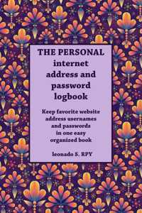 The personal Large Format Internet Password Logbook