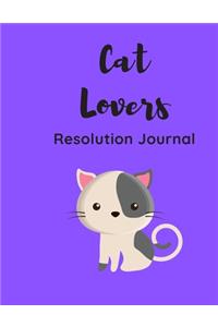 Cat Lovers Resolution Journal