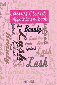 Lashes Client Appointment Book
