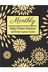 Monthly Budget Planner Organizer And Weekly Expense Tracker