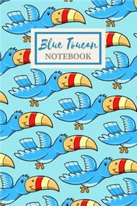 Blue Toucan Notebook - Cute Gift Journal for Boys