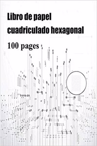 Libro de papel cuadriculado hexagonal