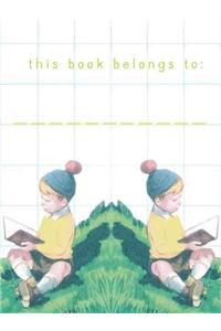 Bookplates - Retro Boys Reading