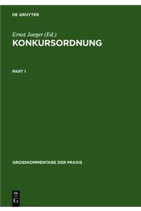 Konkursordnung: GroÃ?kommentar. Â§Â§ 1 - 42, Register