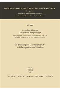 Die Erfassung der Leistungsansprüche an Führungskräfte der Wirtschaft