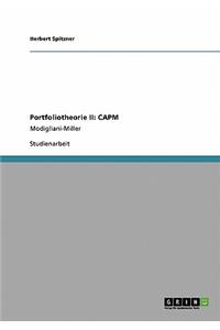 Portfoliotheorie II. Einführung in das Capital Asset Pricing Model (CAPM)