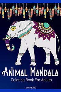 Animal Mandala Coloring Book for Adults