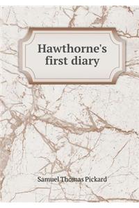 Hawthorne's First Diary
