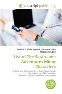 List of the Sarah Jane Adventures Minor Characters