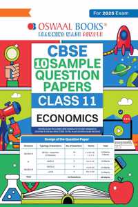 Oswaal Cbse Sample Question Papers Class 11 Economics Book (For 2025 Exam)