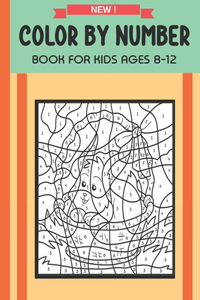 Color By Number Book For Kids Ages 8-12